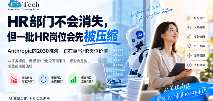 HR部门不会消失，但一批HR岗位会先被压缩：Anthropic的2030推演，正在重写HR岗位价值
